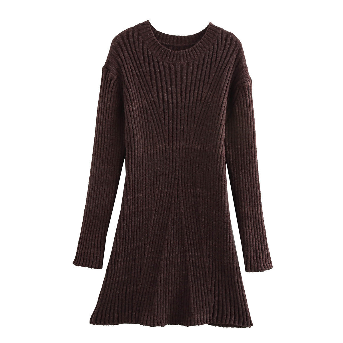 Viral Ribbed Knit Dress | Cozy Chic Fall Essential - KNOWRIC