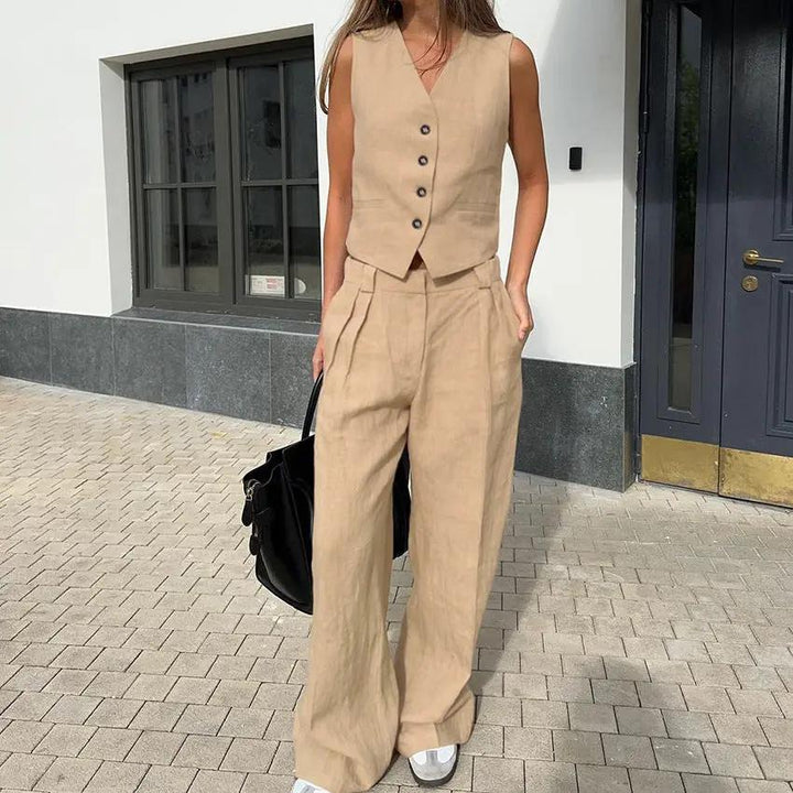 Cotton & Linen Pants Set KNOWRIC