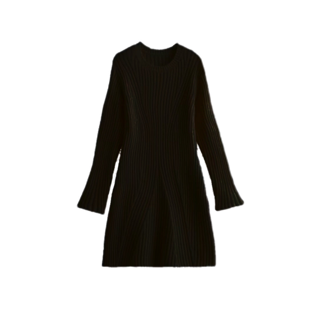 Viral Ribbed Knit Dress | Cozy Chic Fall Essential - KNOWRIC