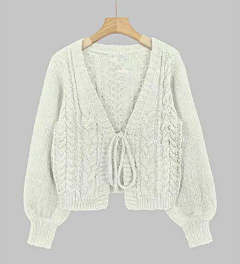 The Jacquard V- Neck Top KNOWRIC