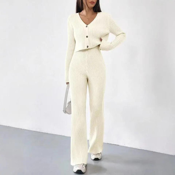 L’Aquila Ribbed Set Trendsi