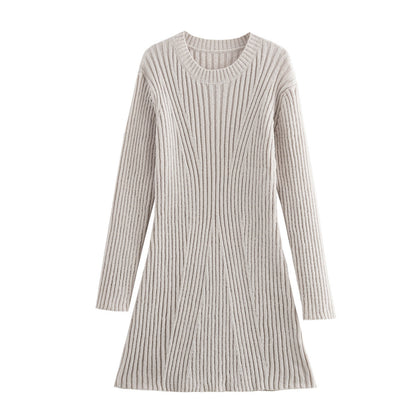 Viral Ribbed Knit Dress | Cozy Chic Fall Essential - KNOWRIC