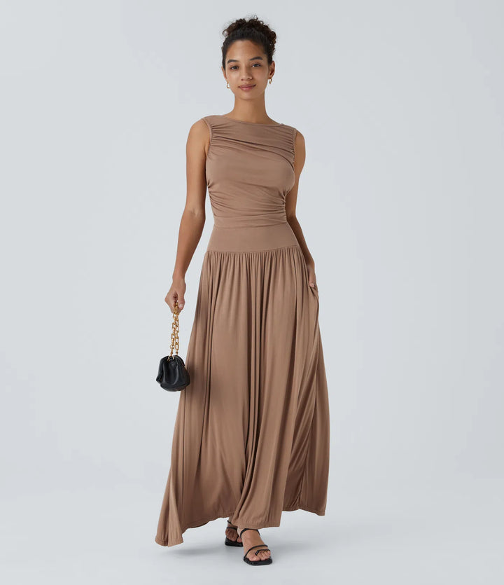 Elegant Soft - Touch Maxi Dress