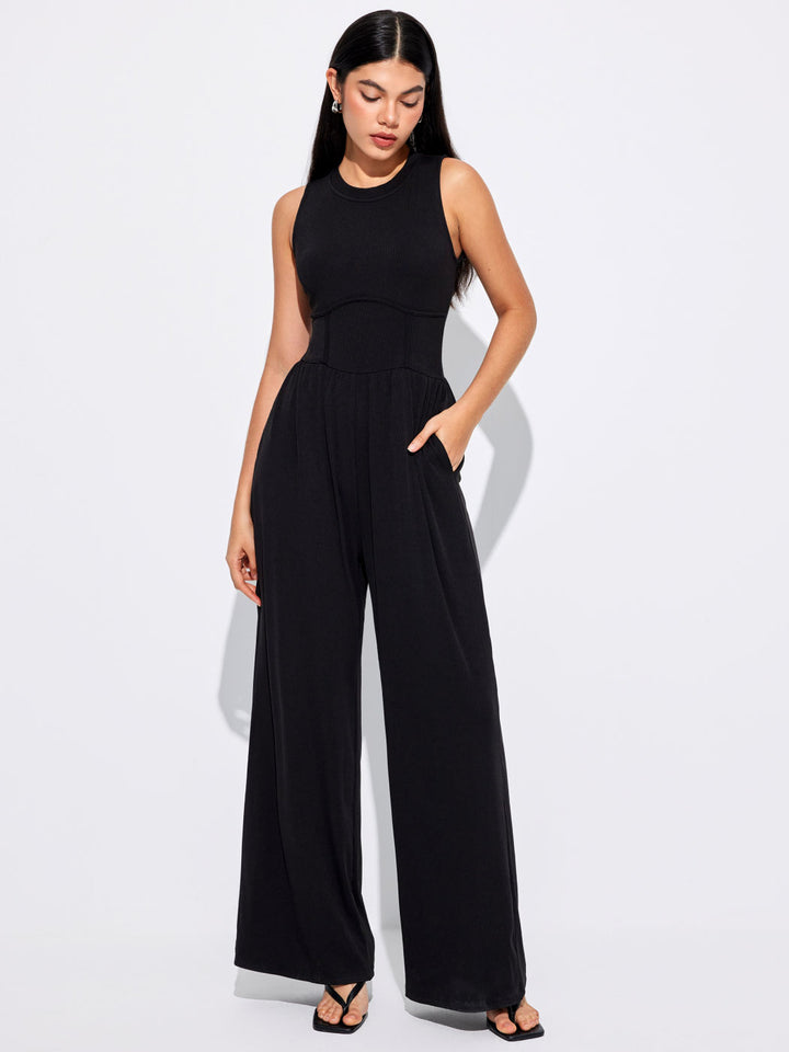 ELEGANT WIDE LEG JUMPSUIT