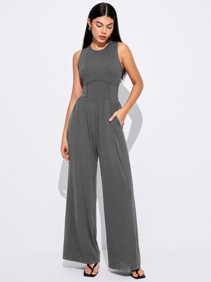 ELEGANT WIDE LEG JUMPSUIT