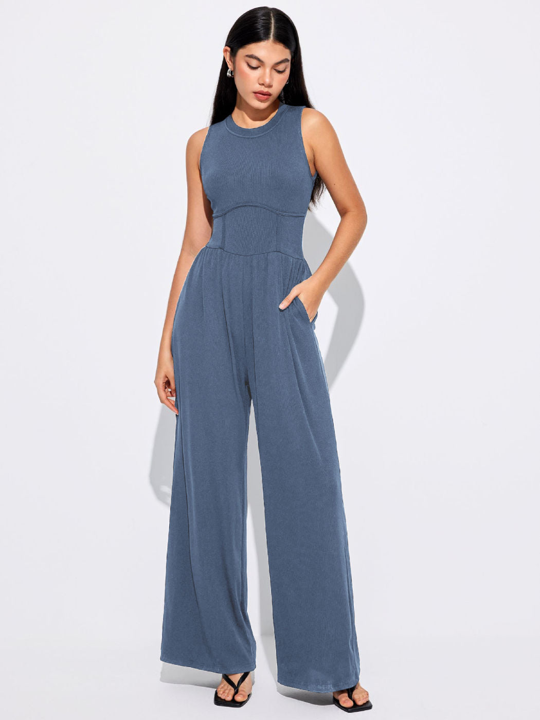 ELEGANT WIDE LEG JUMPSUIT