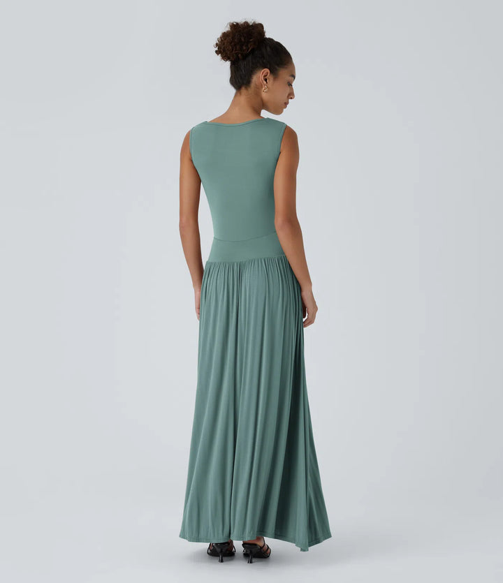 Elegant Soft - Touch Maxi Dress