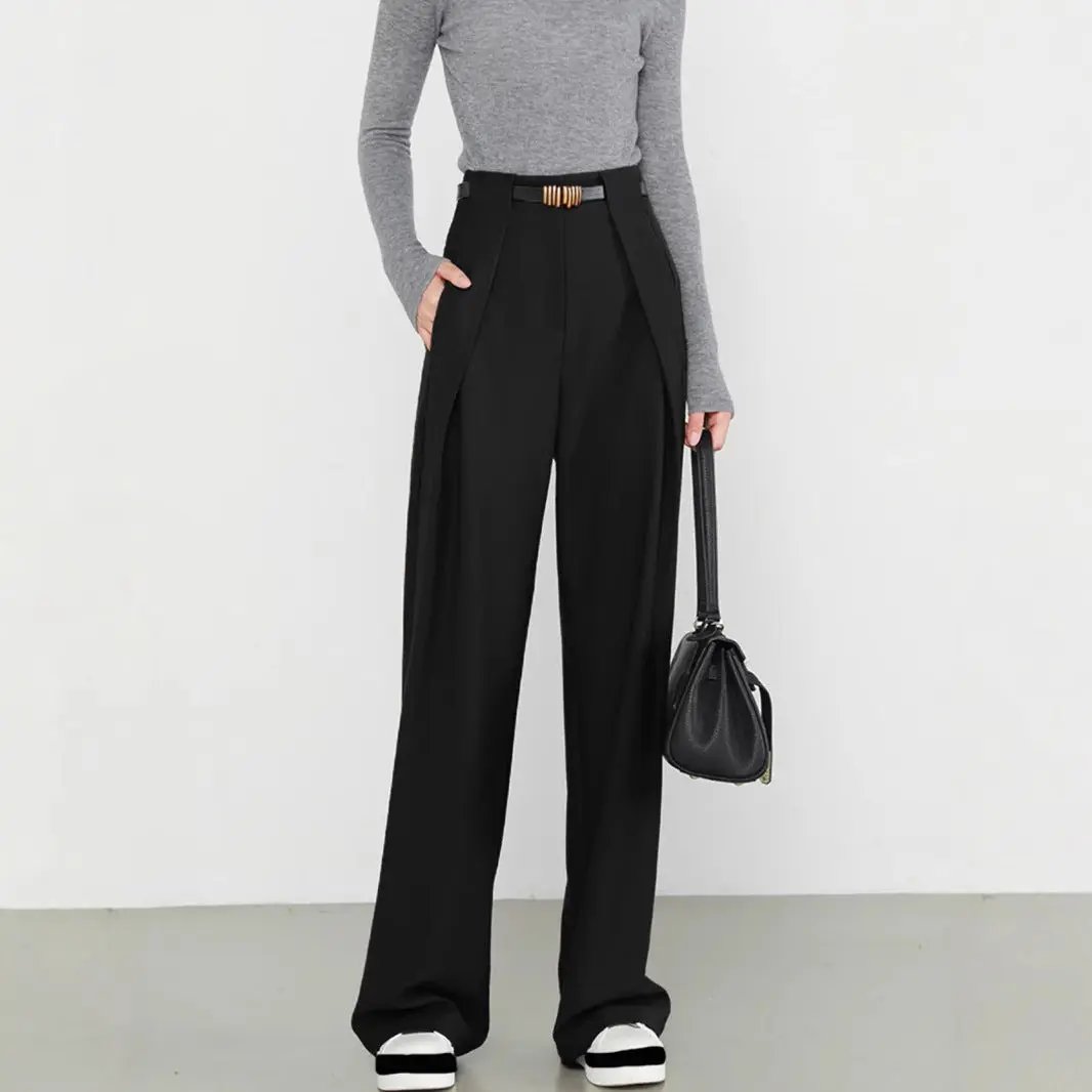 Women's Polyester Idle Style High-grade Suit Pants KNOWRIC