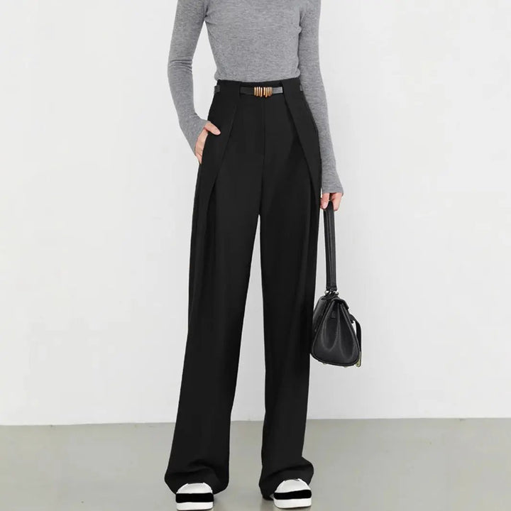 Women's Polyester Idle Style High-grade Suit Pants KNOWRIC