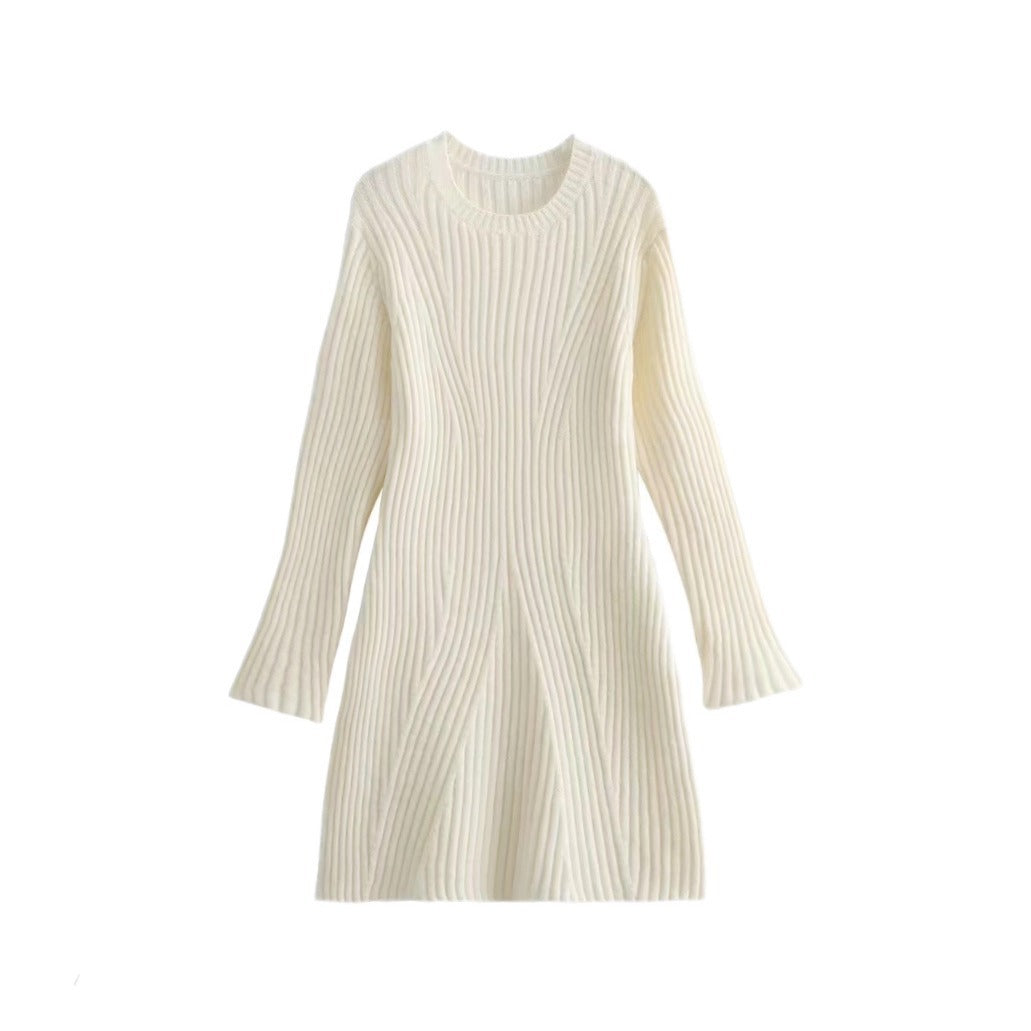 Viral Ribbed Knit Dress | Cozy Chic Fall Essential - KNOWRIC