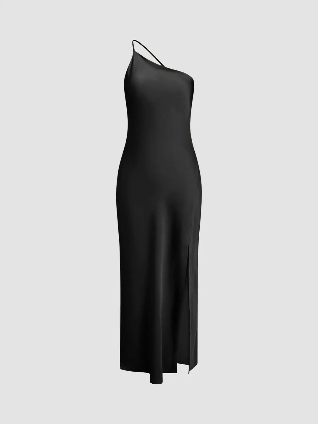 Moonlight Open Back Satin Slit Long Dress KNOWRIC