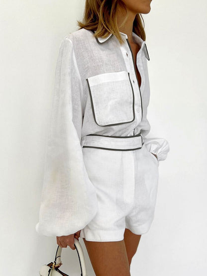 French Classic Style White Suit - KNOWRIC