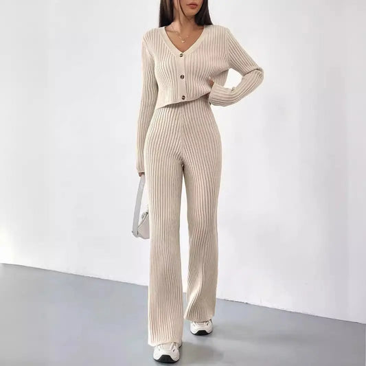 L’Aquila Ribbed Set Trendsi