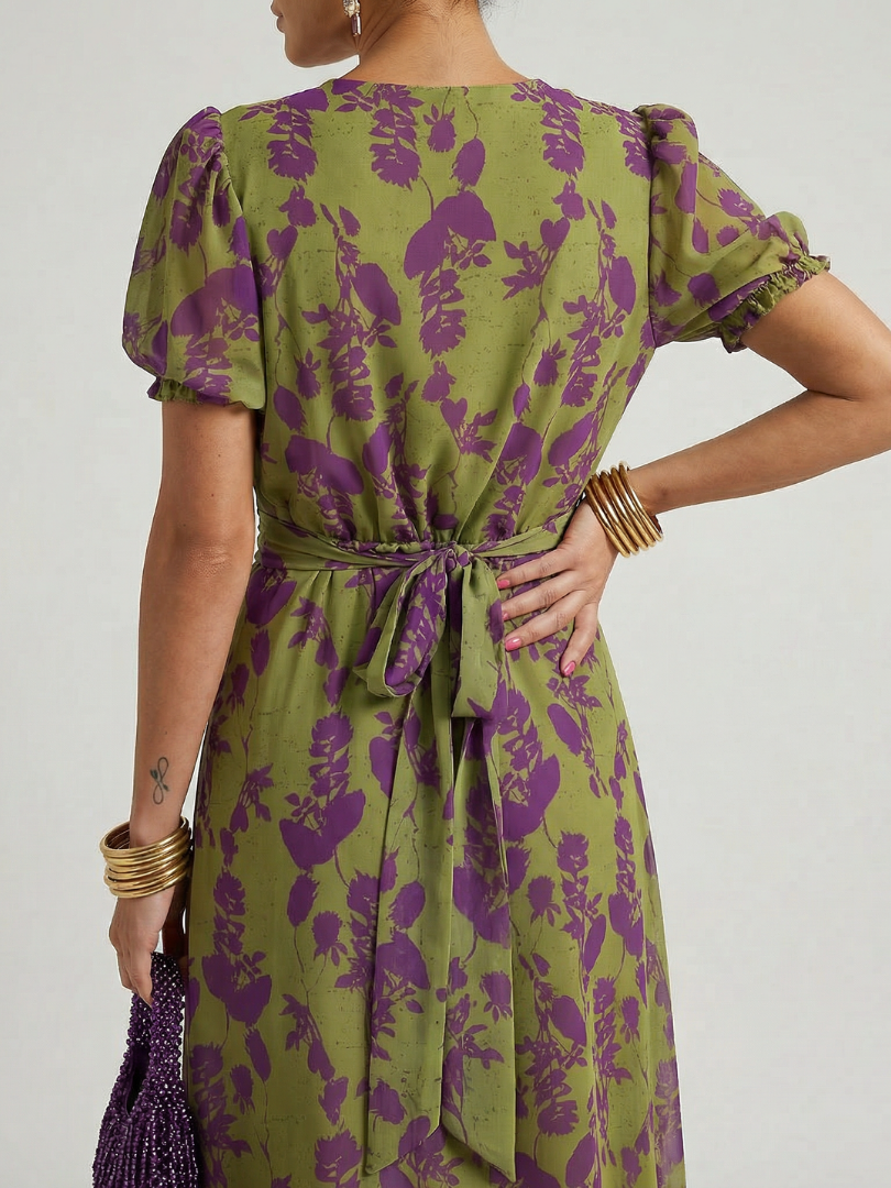 Willow™ Floral Wrap Midi Dress