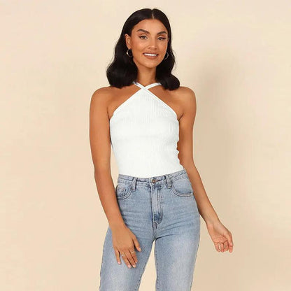 Summer Ribbed Tank Top – Trendy Street-Style Essential KNOWRIC