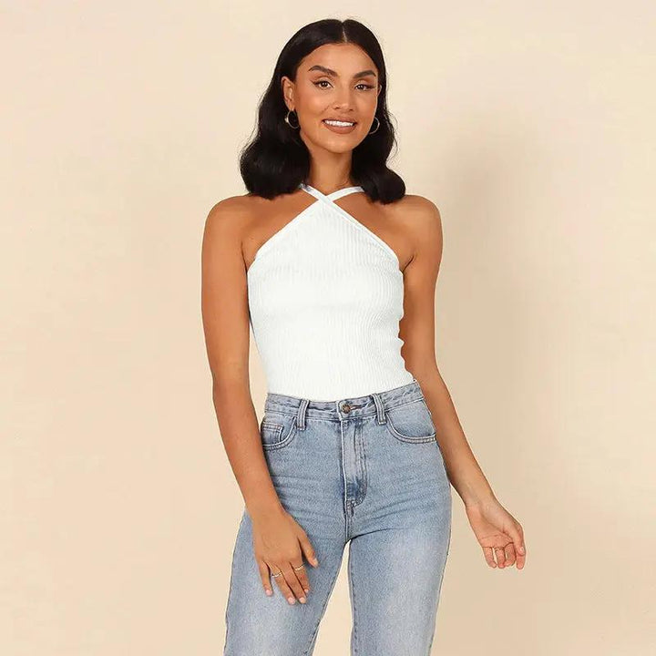 Summer Ribbed Tank Top – Trendy Street-Style Essential KNOWRIC