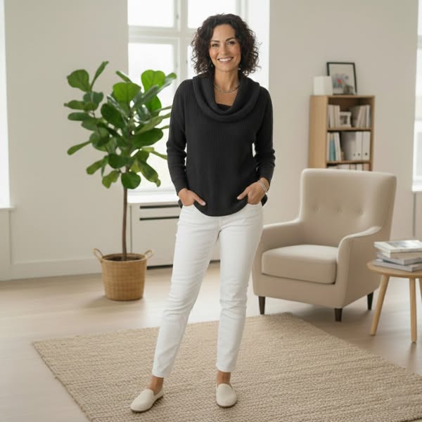 Mila™ Soft Knit Cowl Neck