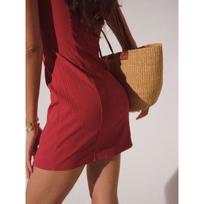 Sleek V-Cut Dress - KNOWRIC