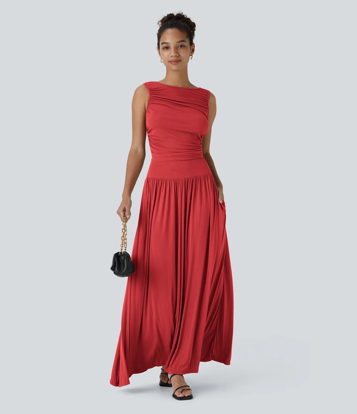 Elegant Soft - Touch Maxi Dress