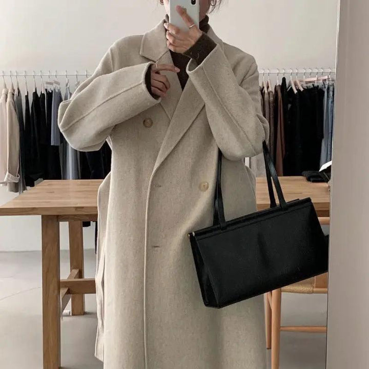 Alessia Milano Double-Breasted Coat KNOWRIC