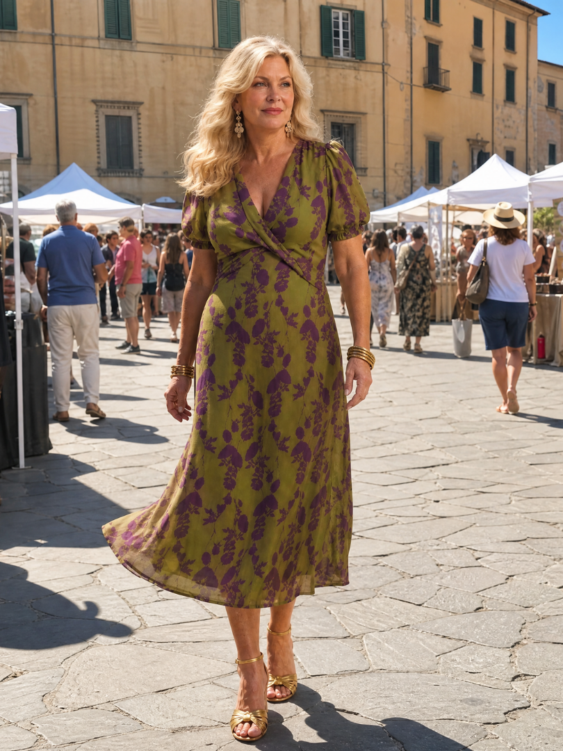 Willow™ Floral Wrap Midi Dress