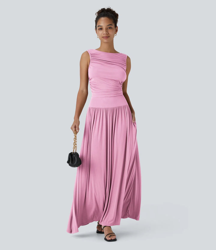 Elegant Soft - Touch Maxi Dress