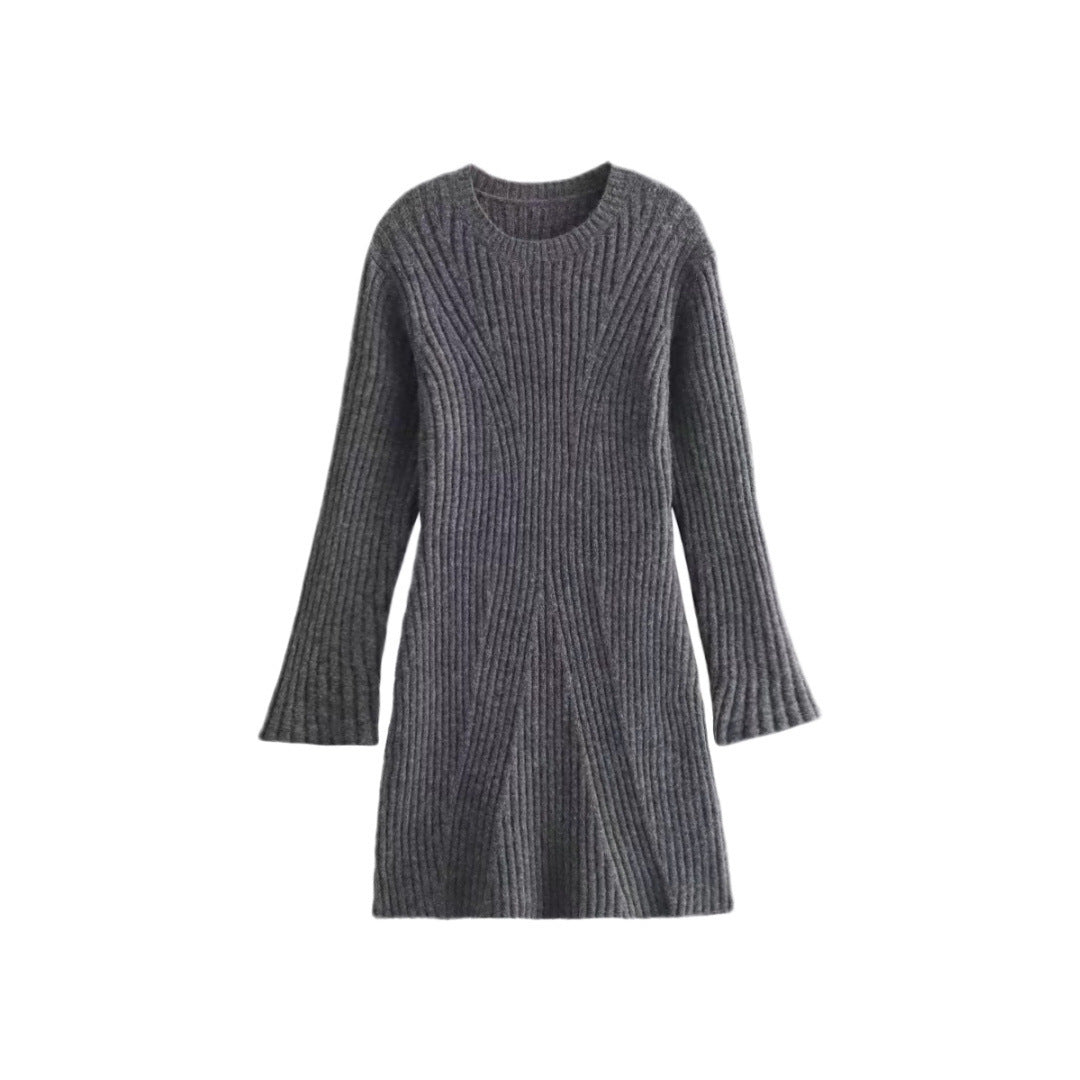 Viral Ribbed Knit Dress | Cozy Chic Fall Essential - KNOWRIC