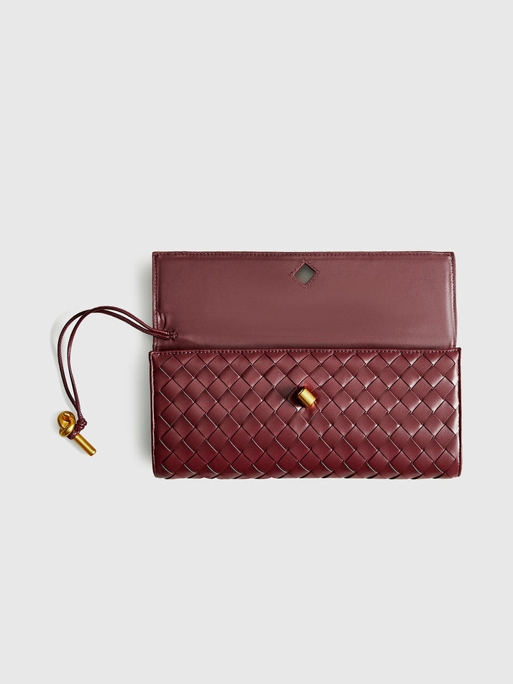 Woven Flap Clutch - KNOWRIC