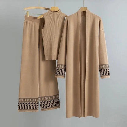 Elegant Knit Three-Piece Set KNOWRIC