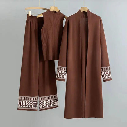 Elegant Knit Three-Piece Set KNOWRIC