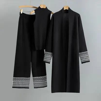 Elegant Knit Three-Piece Set KNOWRIC