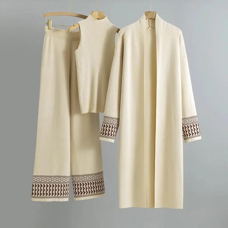 Elegant Knit Three-Piece Set KNOWRIC