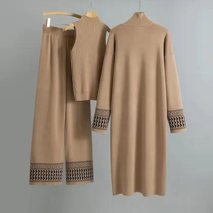 Elegant Knit Three-Piece Set KNOWRIC