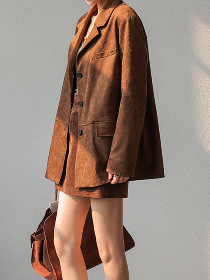 Vintage Suede Blazer - KNOWRIC