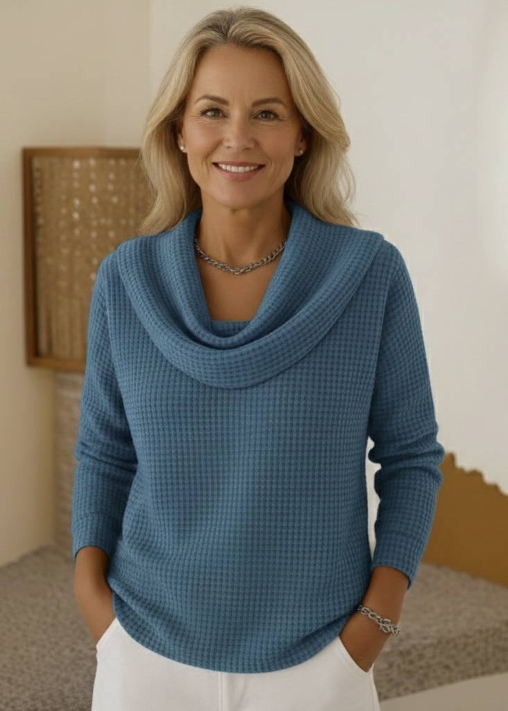 Mila™ Soft Knit Cowl Neck