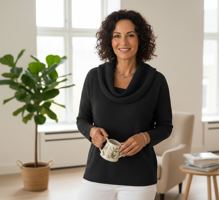 Mila™ Soft Knit Cowl Neck