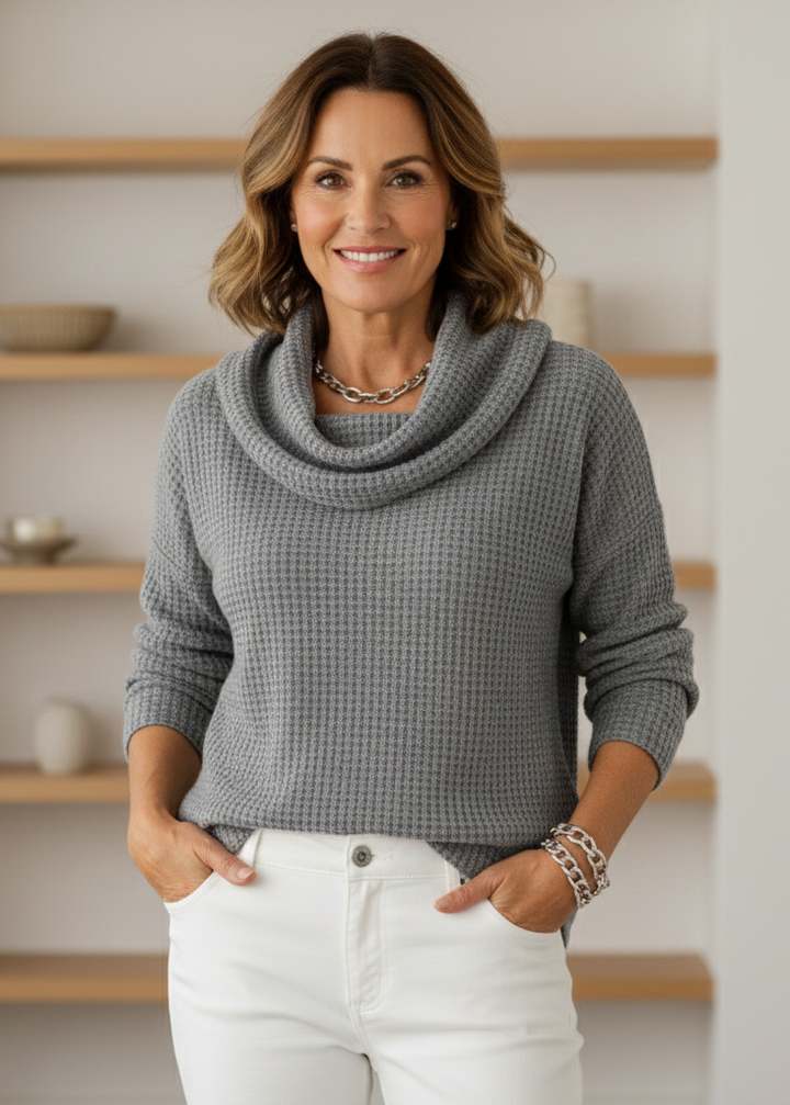 Mila™ Soft Knit Cowl Neck