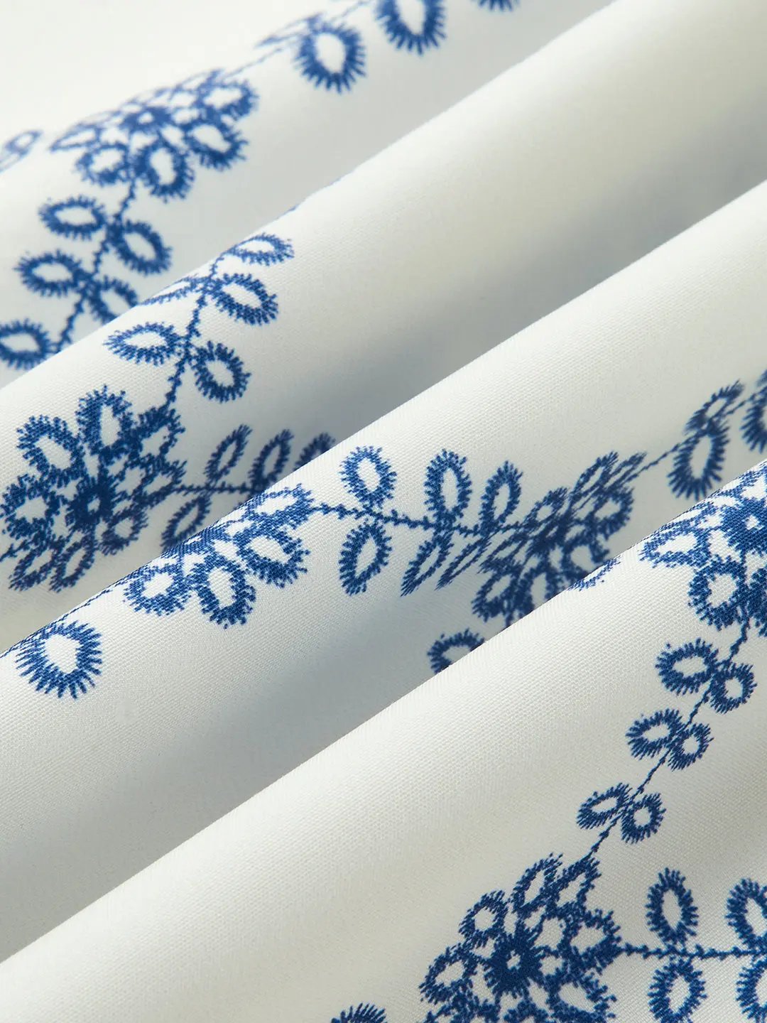 Streetwear Essential: Sapphire Blue Printed Two-Piece Set KNOWRIC