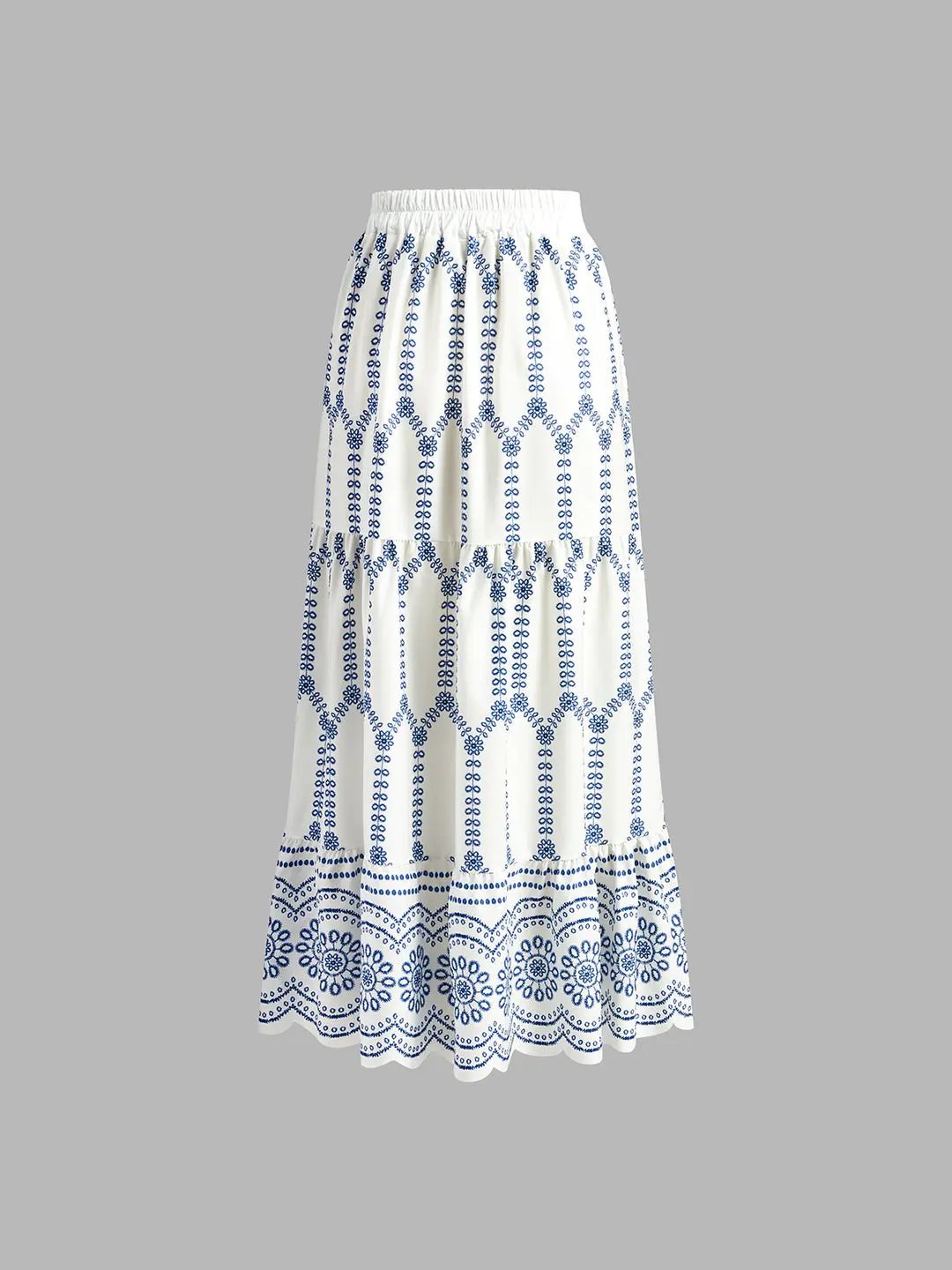 Streetwear Essential: Sapphire Blue Printed Two-Piece Set KNOWRIC