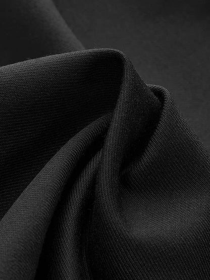 Asymmetrical Layer Button Wide Leg Dress Pants KNOWRIC