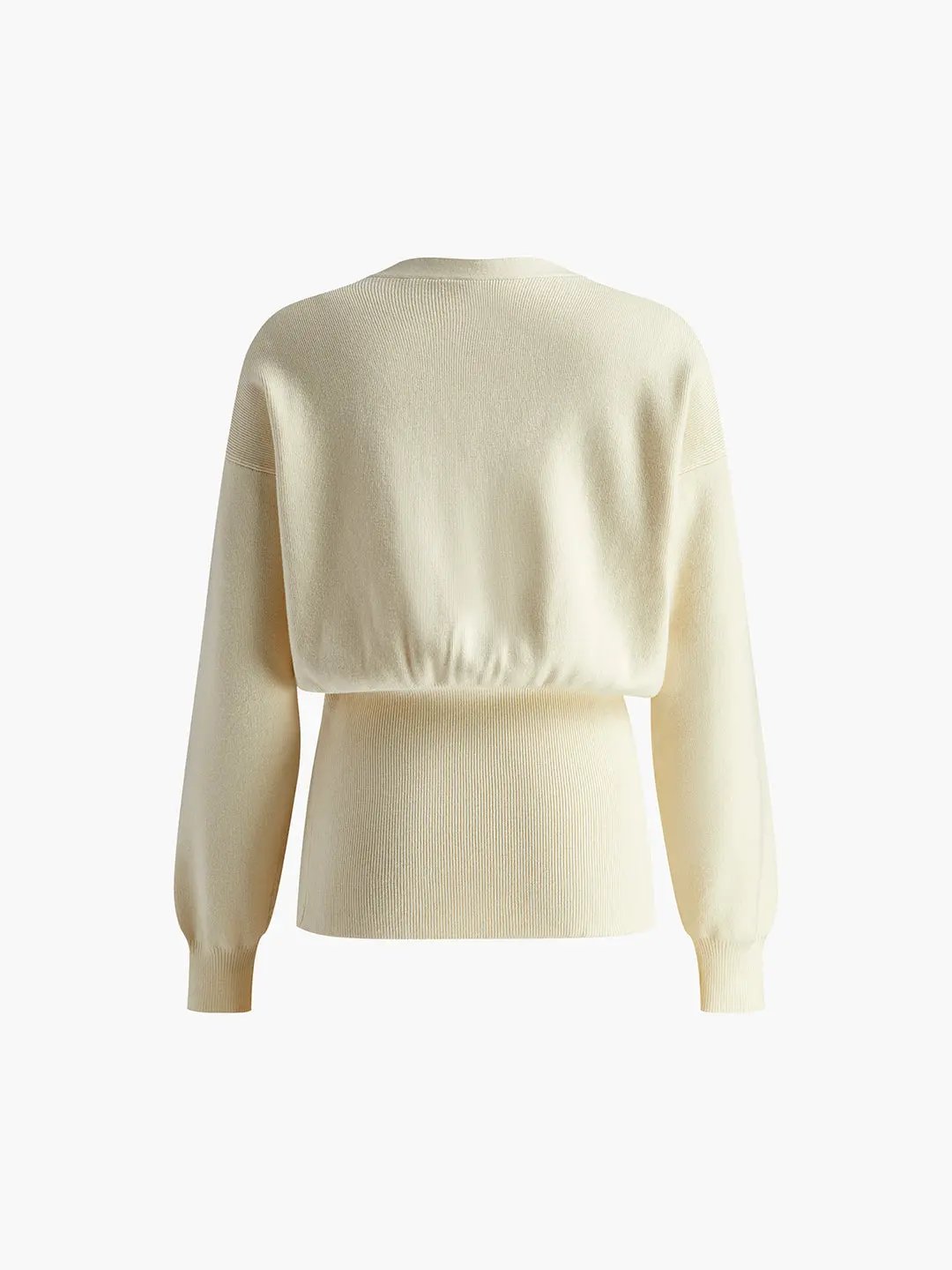 Golden Button Plain Cardigan KNOWRIC
