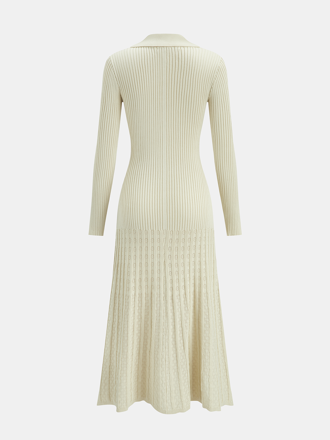 Elegant Long Sleeve Swing Dress - KNOWRIC