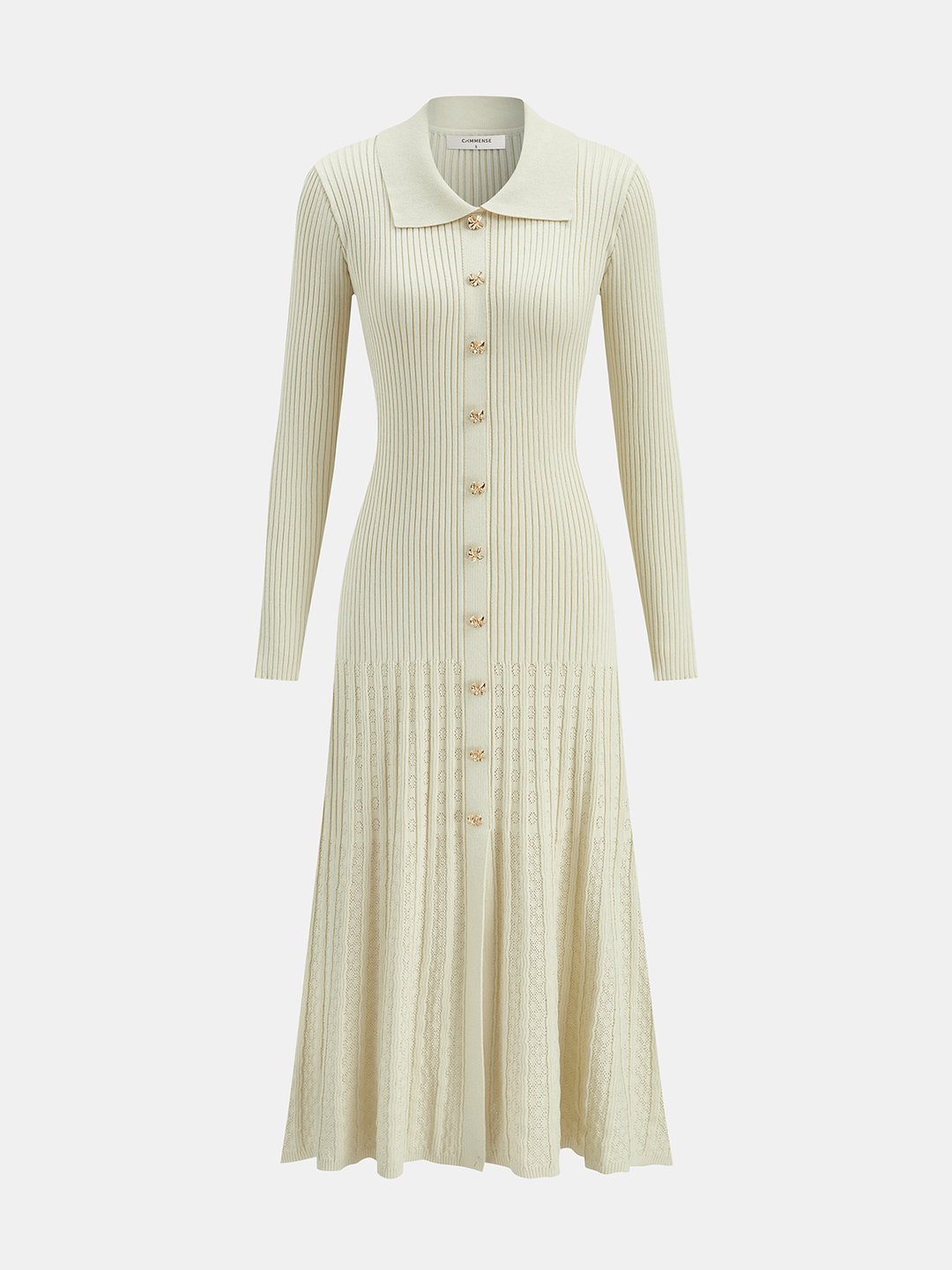 Elegant Long Sleeve Swing Dress - KNOWRIC