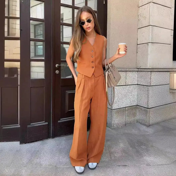 Cotton & Linen Pants Set KNOWRIC