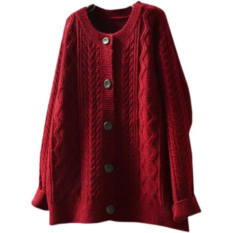 The All-Match Twist Knit Cardigan KNOWRIC