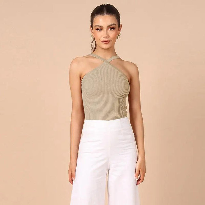 Summer Ribbed Tank Top – Trendy Street-Style Essential KNOWRIC