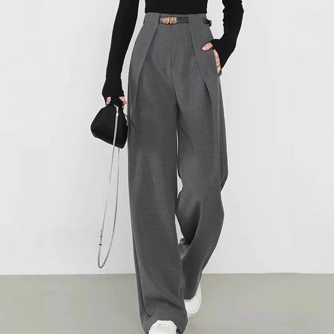 Women's Polyester Idle Style High-grade Suit Pants KNOWRIC