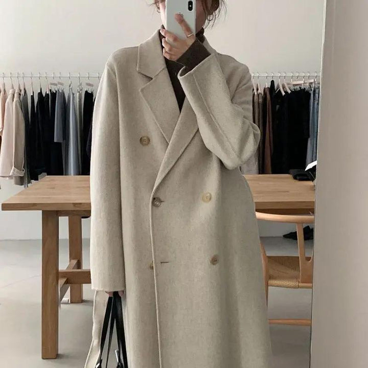 Alessia Milano Double-Breasted Coat KNOWRIC