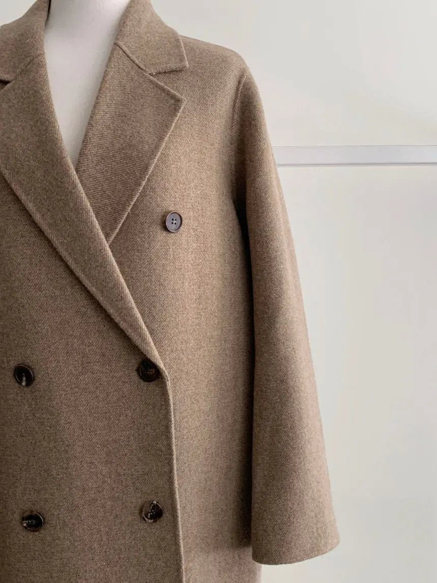 Alessia Milano Double-Breasted Coat KNOWRIC