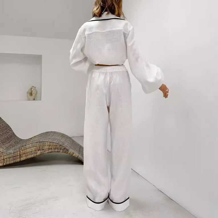 Long Sleeve Linen Set - KNOWRIC